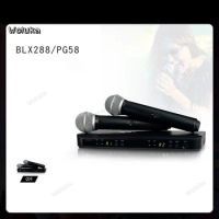 Wireless microphone system with two handheld microphones Show/ Conference/ KTV Dedicated BLX288 CD05 W05