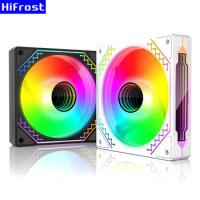 120mm Chassis Fans 1800 RPM 5V 3Pin ARGB 4PIN PWM Addressable RGB Case Fan Cyclic Mirror Light Effect for Computer Case