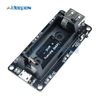 16340 Rechargeable Lithium Battery Charger Shield Board ESP8266 ESP32 Power Bank Module Dual Output 3.3V 5V For Arduino