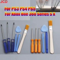 JCD For Xbox One 360 Series PS3 PS4 PS5 Screw Driver Torx T6 T8 T10 Security Screwdriver Tamperproof Hole Repairing Opening Tool