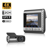 SJCAM M60 前後雙鏡頭行車記錄器 4K/1080P WIFI GPS 語音錄影 銀色 (V000) 