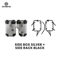 Bracket Side Rack / Box Samping Motor CFMOTO 450 MT Aluminium Pannier PNP SIDE RACK+BOX SILVER