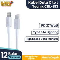 Kabel Data Type-C to Lightning Tecnix CBL-813 PD 27 Watt Transfer Cepat