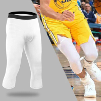 2Pcs/Lot Play Basketball Tights Sports Anti-Wear Legs Quick-Drying Running Fitness Men's Seven-Point Sports Shorts Boxer Pants