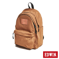 EDWIN 防潑水後背包-中性款-土黃色