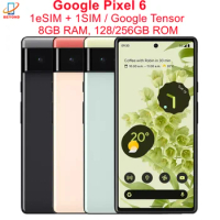 Google Pixel 6 5G Pixel6 6.4" 8GB RAM 128/256GB ROM NFC Octa Core Google Tensor Original Unlocked Cell Phone