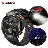 Smart Watch LEMFO HT17 Outdoor Waterproof Watches With Flashlight Blood Pressure Healthy Monitor Watch For Xiaomi Phone