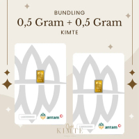 BUNDLING 0,5 Gram + 0,5 Gram Antam Logam Mulia 2022