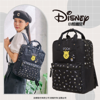 【Disney】小熊維尼-甜蜜蜂潮-方型後背包-黑 PTD21-B6-83BK