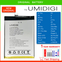 Original UMI Replacement Battery For UMIDIGI F2 X Z Z2 A1 A3 A5 A7 A7S A9 A11 S2 S3 S5 Pro Max Bison GT2 X10S Power 5 Batteries