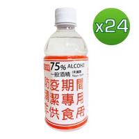 【全久榮】75%防疫酒精(350ML x 24罐)
