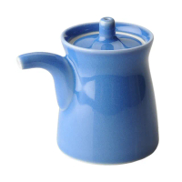 【白山陶器】G型醬油壺/大/藍(日本國民餐桌上的雋永設計)