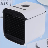 Mini Portable Ac Air Conditioner Cooler Fan Humidifier Cooling Evaporative Office White