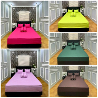 SPREI POLOS EMBOSS TINGGI 20 UKURAN 120 || 160 || 180 || 200 Include Sarung Bantal dan Sarung Guling