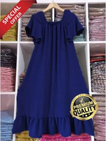 (PROMO) Daster Fuji Crinkle Airflow Premium Dress Laura Crinkle Airflow Daster Crinkle One Size NAVI