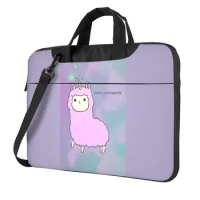 Anime Sheep Laptop Bag Animal Purple Waterproof Notebook Pouch 13 14 15 Print For Macbook Air Acer Dell Computer Bag