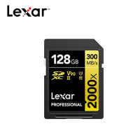 Lexar 雷克沙 Professional 2000x SDXC UHS-II 128記憶卡 GOLD 系列