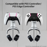 Wall Mount Controller &amp; Headset Storage Holder Stable Gamepad Controller Hook Space Saving for Playstation 5 Slim/Playstation 5