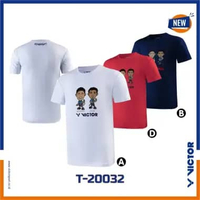 T Shirt Jersey Victor Hendra S & M Ahsan T-20032 A/S Merah