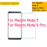 10Pcs/Lot For Xiaomi Redmi Note 5 Pro Touch Screen Panel Front Outer Glass Lens For Redmi Note 5 LCD Glass Replacement