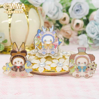 EMMA Secret Forest Tea Party Collection Edition Series Badge Blind Box Mystery Box Toys Doll Cute Anime Figure Ornaments