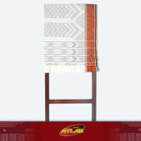 Surban Subaiyah ATLAS Motif Dobby SGF 01 Putih Coklat
