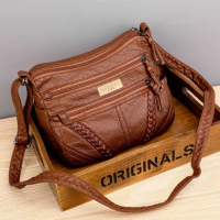 New HANAMI Tas Selempang Wanita Premium Kulit Coklat Hillmont Batam Branded Fashion Korea Murah
