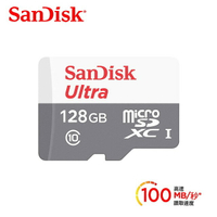 【最高9%回饋 5000點】  【SanDisk】Ultra microSD UHS-I 128GB 記憶卡【三井3C】