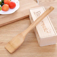 Natural Bamboo Wood Spatula Heat-Resistant Long Handle Food Wok Shovel Non-Stick Pan Spatula Shovels Kitchen Cooking Utensils
