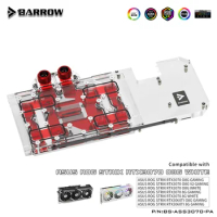 BARROW GPU Water Block Use for ASUS ROG STRIX RTX 3070 /3060 TI O8G GAMING /White Graphics Card Full Cover, 5V3PIN BS-ASS3070-PA