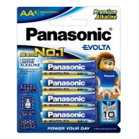 Panasonic Evolta Alkaline Battery AA (Pack of 4 Pieces) LR6EG/4B
