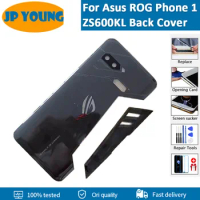 6.0" Original For Asus ROG Phone 1 ZS600KL Z01QD Back Cover Camera Frame Lens Rear Door Battery Glass Housing Replacement