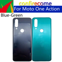 10Pcs\Lot For Motorola Moto One Action Back Battery Cover Housing Rear Back Cover Housing Case Replacement