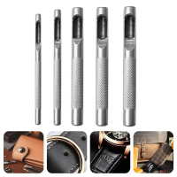 Bộ dụng cụ đục lỗ da 5 chiếc (đục lỗ rỗng), kích thước 3/4/5/6/8 mm