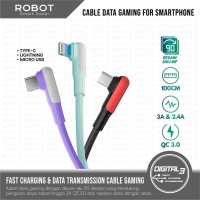 ROBOT Cable Data Charger USB RWL100 Lightning / RWM100 Micro USB / RWC100 Type C Kabel Fast Charging