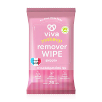 Viva makeup remover wipe smooth 20 sheets