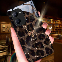 เคสโทรศัพท์, สำหรับ Realme P3 Ultra P3, ลายเสือดาวนำโชค, มีสไตล์, กันกระแทก, เคสกระจกมันวาว, ฝาหลัง,