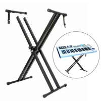 Piano Keyboard Stand Height Adjustable Detachable Folding Digital Piano Stand Holder for Beginners Beginner Performance Gig