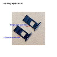 For Sony Xperia XZ2P New Tested Sim Card Holder Tray Card Slot For Sony Xperia X Z2P Dual Sim Card Holder Replacement Parts