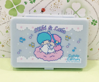 【震撼精品百貨】Little Twin Stars KiKi&amp;LaLa 雙子星小天使~Sanrio收納盒附鏡-音符#82276
