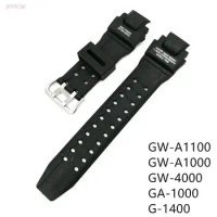 Watch Band Strap for Casio G-SHOCK GW-A1100 GW-A1000 GW-4000 GA-1000/1100 G-1400 Sport Electronic Watches Silicone Plastic Strap