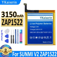 YKaiserin Battery QP1659 QP1669 ZAP1522 W5910 for VK VEKEN SUNMI M1 V2PRO V 2 Pro High Capacity Batterie Bateria Warranty 2 Year