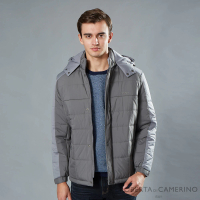 ROBERTA 諾貝達 簡約休閒 鋪棉條紋夾克外套(灰色)