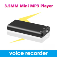 New Professional Mini 8GB 16GB 32GB Voice Digital Audio Voice Recorder Mp3 Player 3 in 1 8G Memory Storage 192Kbps Recording WAV