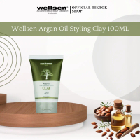 Wellsen ACC Krim Rambut Argan Oil Penampilan Matte (Argan Oil Inspiration Styling Hair Clay) 100ml
