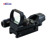 Tactical Hunting Red Laser Rifle Sight, Optical Holographic Projection, Red Dot Sight, Suitable for Mounting 20 mm Tracks