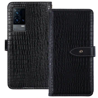 iTien TPU Silicone Luxury Protect Premium Flip Leather Cover Phone Wallet Case For vivo iQ00 Z5x T1X 8 Pro Z5 X70 Pro Plus Etui