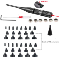 Universal Laser Bore Sight Kit.177 .22 to.68 .78 Laser Collimator Laser Pointer Rifle Glock Laser Sight ON/OFF Switch