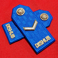 Baju Seragam Pria PANGKAT PDU DISHUB 2A - PANGKAT DINAS UPACARA DISHUB 2A, Navy, Panjang, Katun - Ce