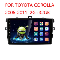 BYNCG 2 Din Android Radio 2GB RAM 32 ROM Car Multimedia Player For Toyota Corolla 2006 2007 2009 2010 2011 2008 2 din 2011